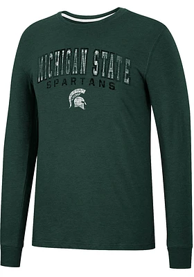 Colosseum Michigan State Spartans Green Webb Long Sleeve T Shirt