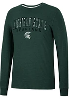 Colosseum Michigan State Spartans Green Webb Long Sleeve T Shirt