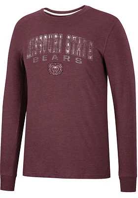 Colosseum Missouri State Bears Maroon Webb Long Sleeve T Shirt