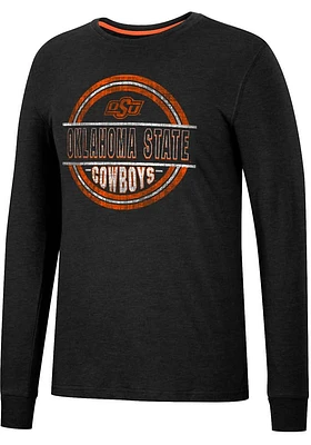 Colosseum Oklahoma State Cowboys Black Webb Long Sleeve T Shirt