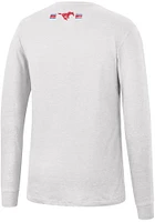 Colosseum SMU Mustangs White Webb Long Sleeve T Shirt