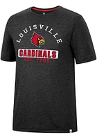 Colosseum Louisville Cardinals Black Zen Philospher Short Sleeve T Shirt