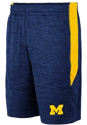 Colosseum Michigan Wolverines Mens Blue Curry Shorts