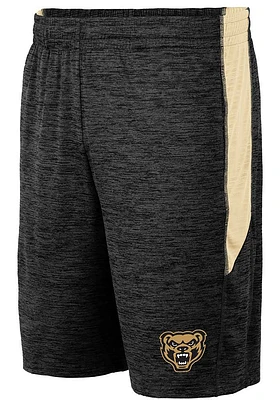Colosseum Oakland University Golden Grizzlies Mens Black Curry Shorts