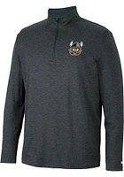 Colosseum Cleveland State Vikings Mens Black Tiger Long Sleeve Qtr Zip Pullover