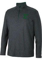 Colosseum Eastern Michigan Eagles Mens Black Tiger Long Sleeve Qtr Zip Pullover