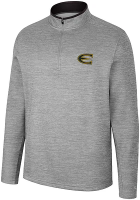Colosseum Emporia State Hornets Mens Grey Chase Long Sleeve Qtr Zip Pullover