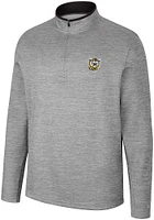 Colosseum Fort Hays State Tigers Mens Grey Chase Long Sleeve Qtr Zip Pullover