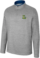 Colosseum La Salle Explorers Mens Grey Chase Long Sleeve Qtr Zip Pullover