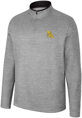 Colosseum Missouri Western Griffons Mens Grey Chase Long Sleeve Qtr Zip Pullover