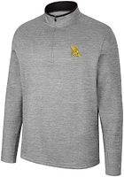 Colosseum Missouri Western Griffons Mens Grey Chase Long Sleeve Qtr Zip Pullover