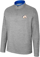 Colosseum UTA Mavericks Mens Grey Chase Long Sleeve Qtr Zip Pullover