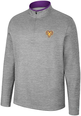 Colosseum West Chester Golden Rams Mens Grey Chase Long Sleeve Qtr Zip Pullover