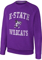 Colosseum K-State Wildcats Mens Reggie Long Sleeve Crew Sweatshirt