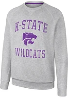 Colosseum K-State Wildcats Mens Reggie Long Sleeve Crew Sweatshirt