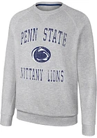 Colosseum Penn State Nittany Lions Mens Grey Reggie Long Sleeve Crew Sweatshirt