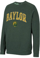 Colosseum Baylor Bears Mens Green Parsons Long Sleeve Crew Sweatshirt