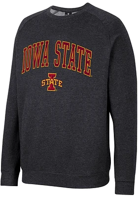 Colosseum Iowa State Cyclones Mens Black Parsons Long Sleeve Crew Sweatshirt