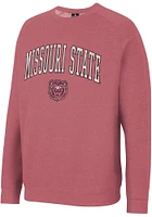 Colosseum Missouri State Bears Mens Crimson Parsons Long Sleeve Crew Sweatshirt