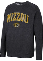 Colosseum Missouri Tigers Mens Black Parsons Long Sleeve Crew Sweatshirt
