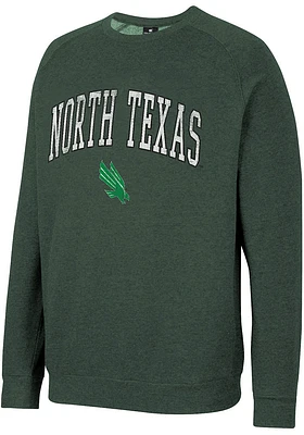 Colosseum North Texas Mean Green Mens Parsons Long Sleeve Crew Sweatshirt