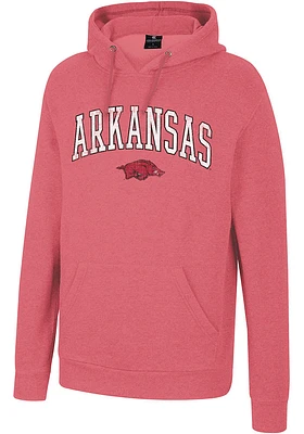 Colosseum Arkansas Razorbacks Mens Crimson Allen Long Sleeve Hoodie