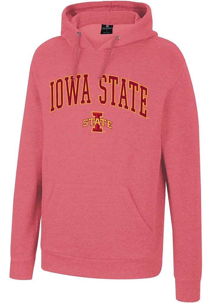 Colosseum Iowa State Cyclones Mens Cardinal Allen Long Sleeve Hoodie