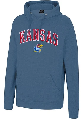 Colosseum Kansas Jayhawks Mens Allen Long Sleeve Hoodie