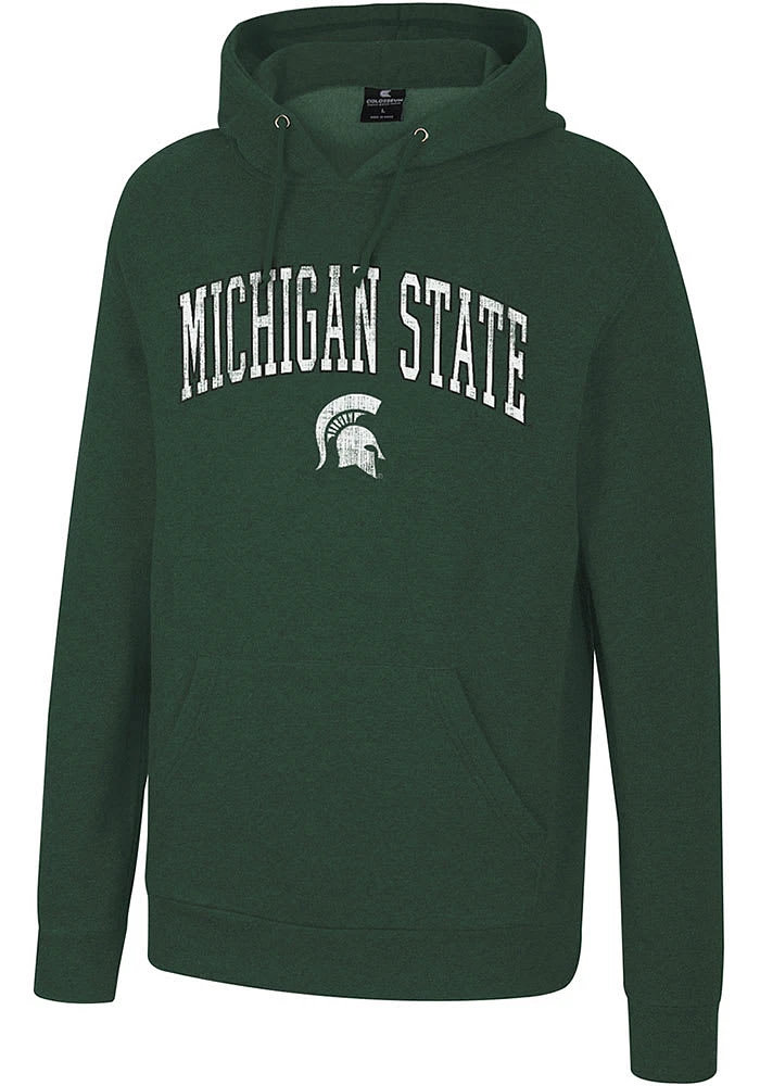 Colosseum Michigan State Spartans Mens Allen Long Sleeve Hoodie