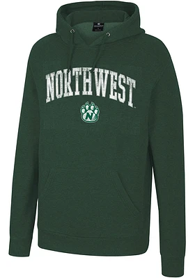 Colosseum Northwest Missouri State Bearcats Mens Green Allen Long Sleeve Hoodie