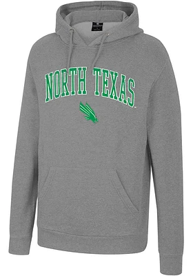 Colosseum North Texas Mean Green Mens Grey Allen Long Sleeve Hoodie