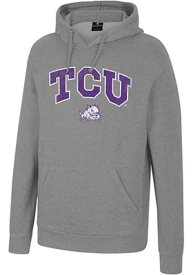 Colosseum TCU Horned Frogs Mens Allen Long Sleeve Hoodie
