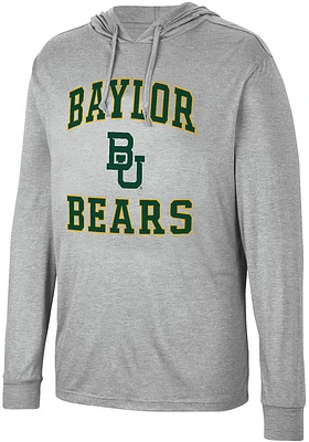 Colosseum Baylor Bears Mens Grey Collin Long Sleeve Hoodie