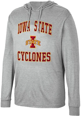 Colosseum Iowa State Cyclones Mens Grey Collin Long Sleeve Hoodie