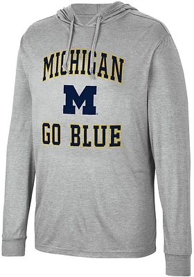 Colosseum Michigan Wolverines Mens Collin Long Sleeve Hoodie