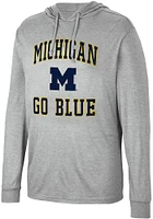 Colosseum Michigan Wolverines Mens Collin Long Sleeve Hoodie
