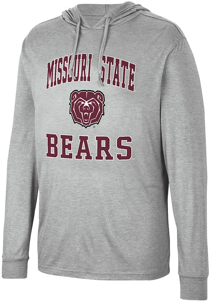 Colosseum Missouri State Bears Mens Grey Collin Long Sleeve Hoodie