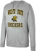 Colosseum Wichita State Shockers Mens Grey Collin Long Sleeve Hoodie