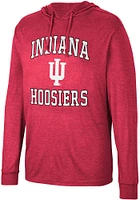 Colosseum Indiana Hoosiers Mens Crimson Collin Long Sleeve Hoodie