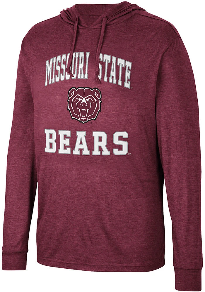 Colosseum Missouri State Bears Mens Maroon Collin Long Sleeve Hoodie