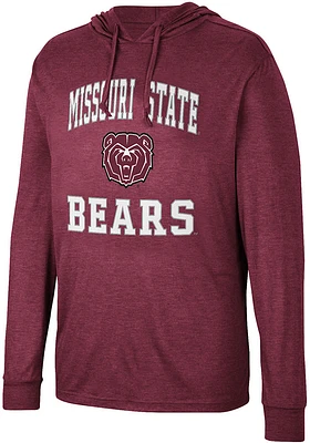 Colosseum Missouri State Bears Mens Maroon Collin Long Sleeve Hoodie