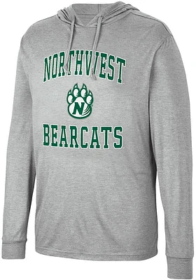Colosseum Northwest Missouri State Bearcats Mens Grey Collin Long Sleeve Hoodie