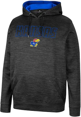 Colosseum Kansas Jayhawks Mens Black Mac Hood