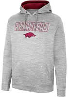 Colosseum Arkansas Razorbacks Mens Grey Mac Hood