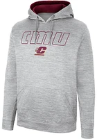 Colosseum Central Michigan Chippewas Mens Grey Mac Hood