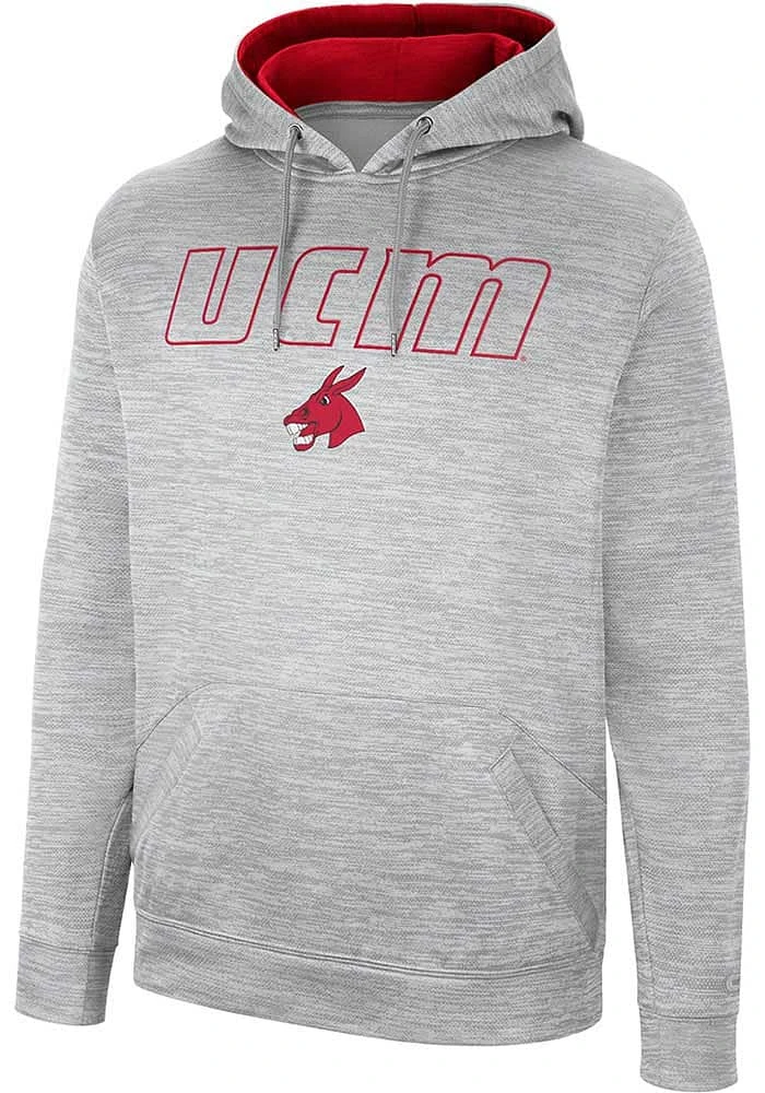 Colosseum Central Missouri Mules Mens Grey Mac Hood