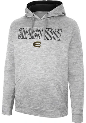 Colosseum Emporia State Hornets Mens Grey Mac Hood