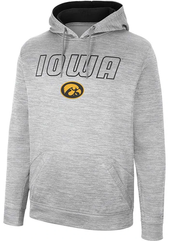 Colosseum Iowa Hawkeyes Mens Grey Mac Hood