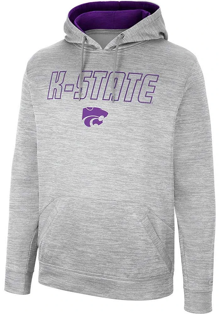 Colosseum K-State Wildcats Mens Grey Mac Hood