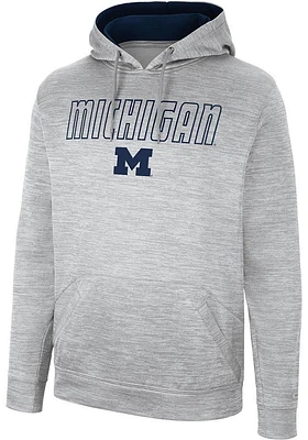Colosseum Michigan Wolverines Mens Grey Mac Hood